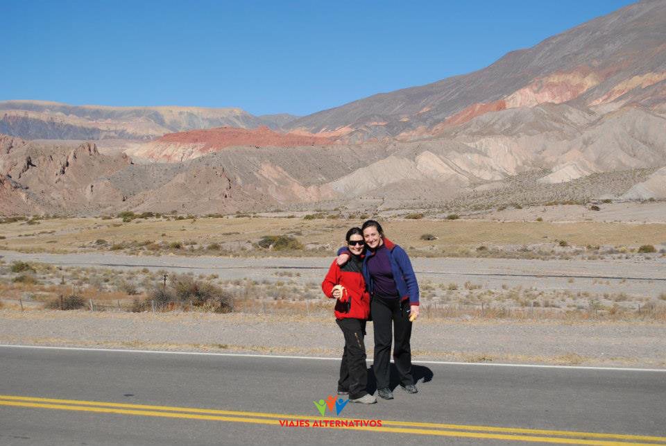 Camino a Tolar Grande con mi amiga Orne