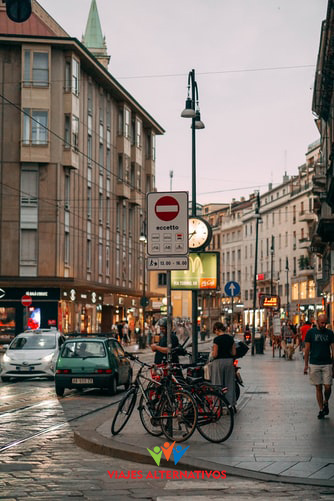 Calle céntrica de la ciudad